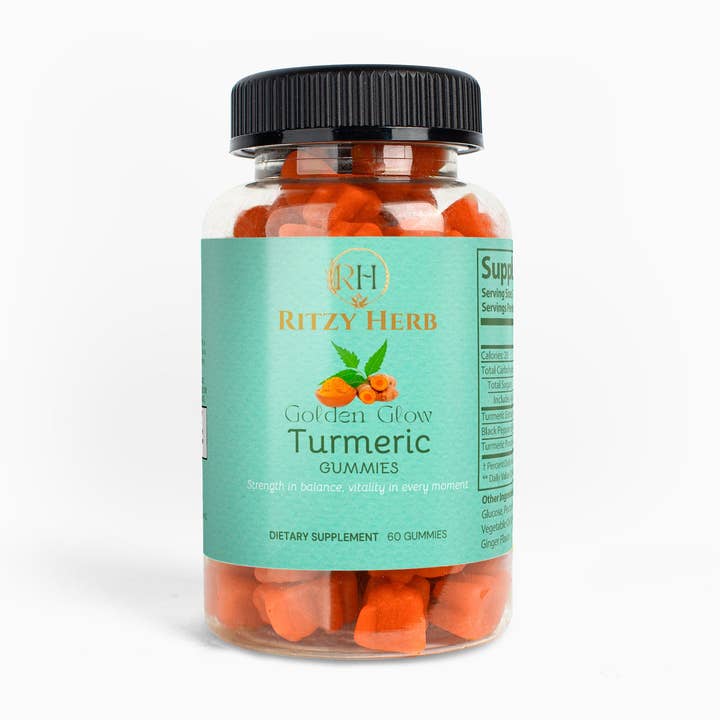 Gouden Gloed Kurkuma Gummies voor wholesale door Ritzy Herb