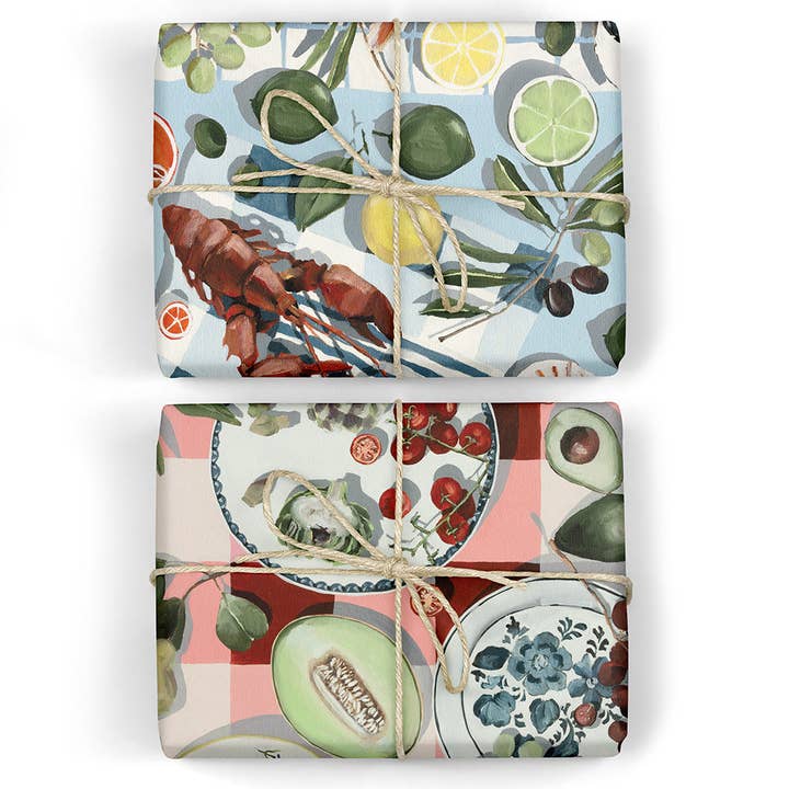 Fish & Citrus / Red Gingham 6pk Gift Wrap and other Purchase Wholesale gingham tissue paper. Free Returns & Net 60 Terms on Faire trending on Faire.