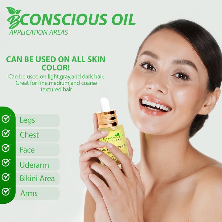bconsciousnaturals – wholesale Body hair removal product – Hair Inhibitor/Remover Oil For Face & Body(Ingrown Hair)