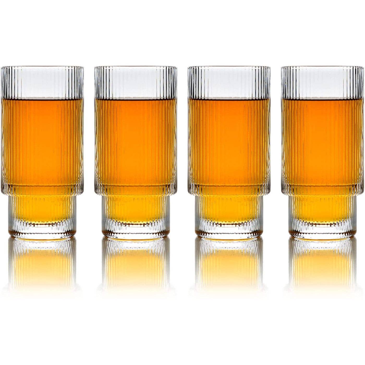 Greenline Goods - Wholesale Drinking Glass/Cup - Ripple Drinking Glasses (Set of 4)8