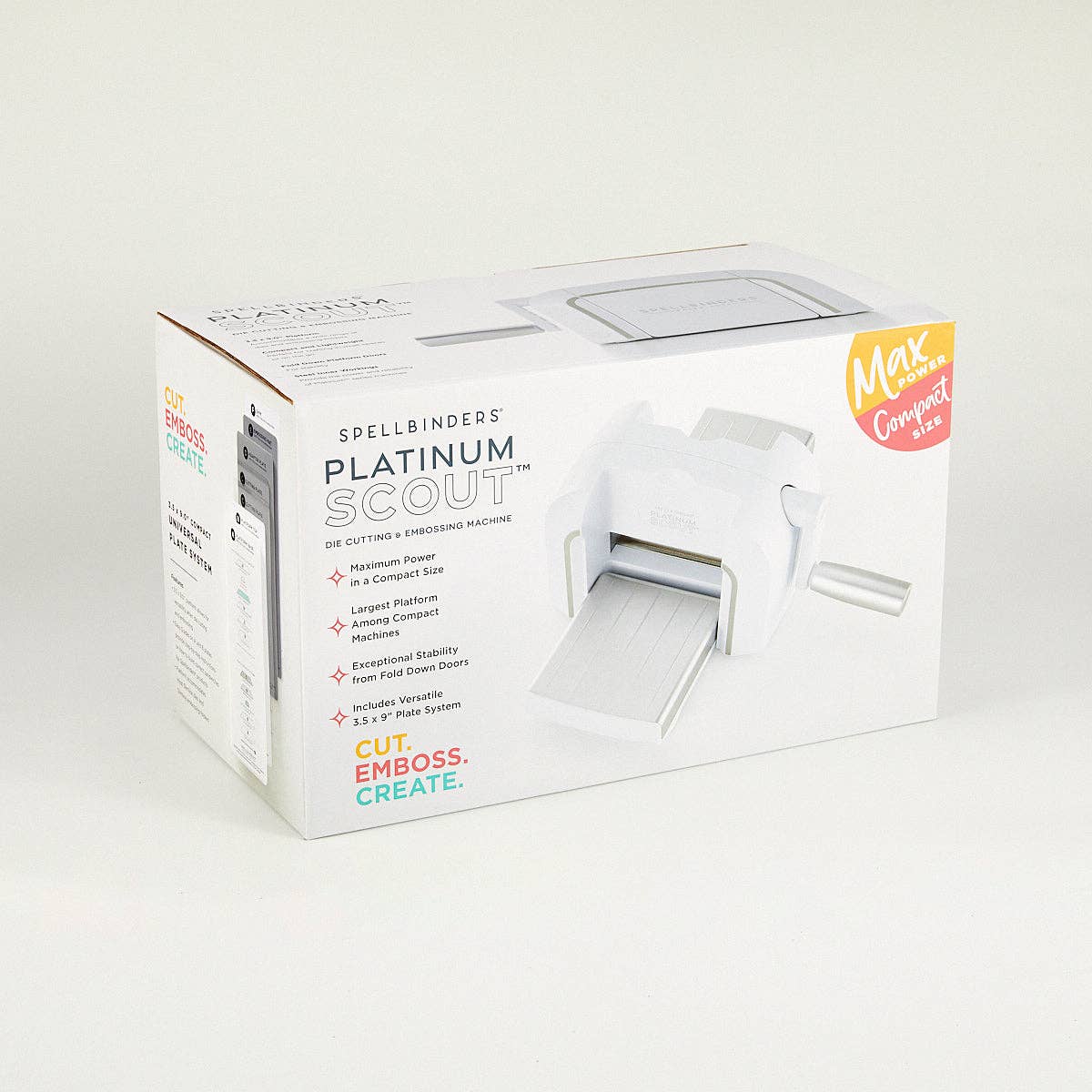 Hero Arts + Spellbinders Wholesale - Wholesale Craft Tool - Platinum Scout Die Cutting and Embossing Machine - 3.5" Platform8