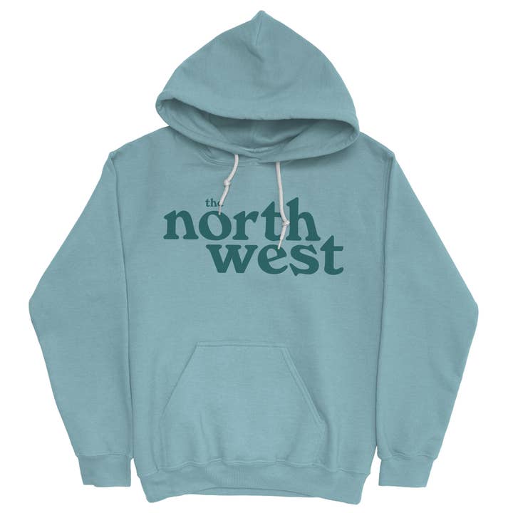 Northwest Vintage Hoody - Aqua for wholesale by Viaduct