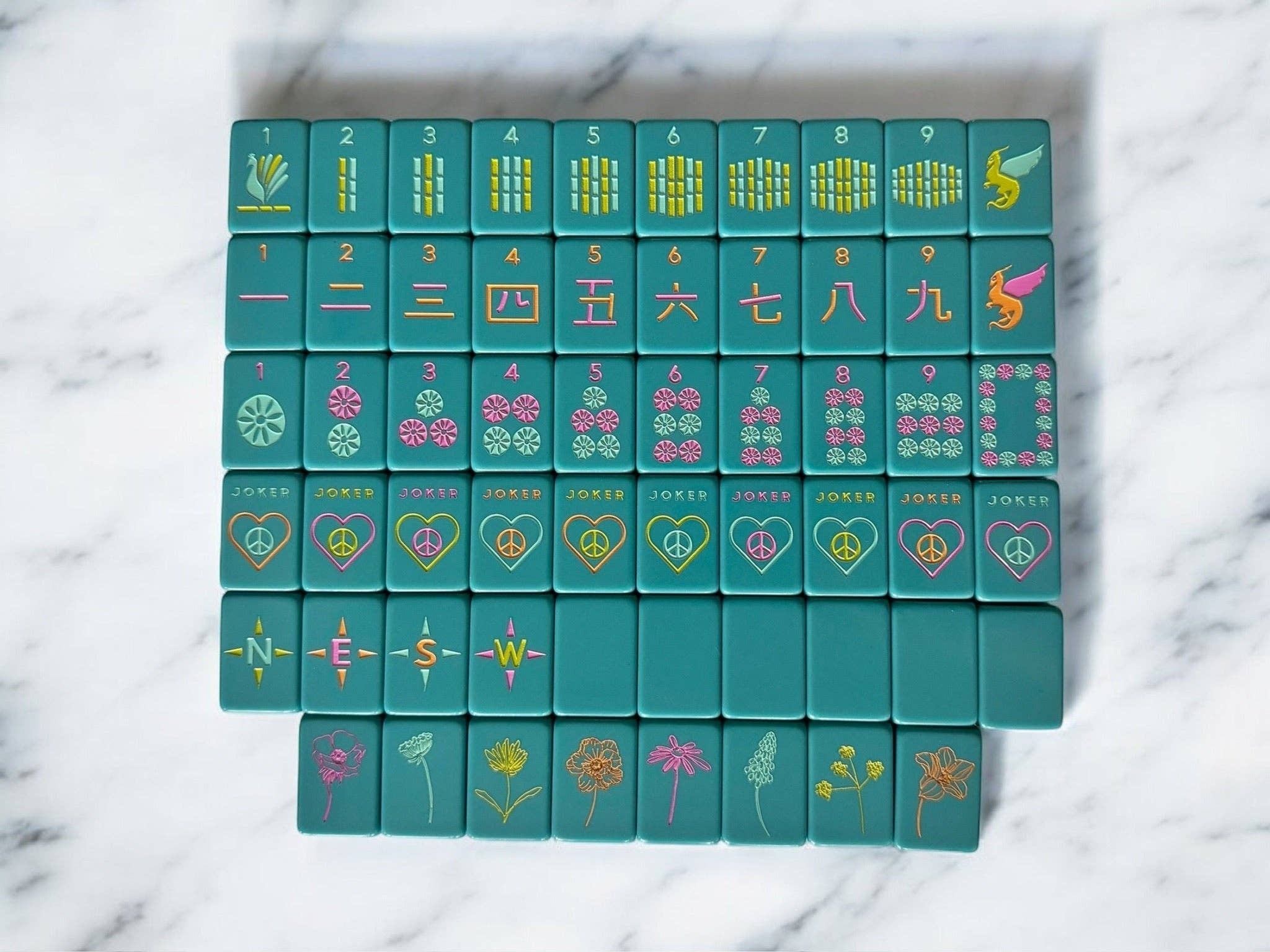 OG Mahj Tiles - Totally Teal for wholesale on Faire1