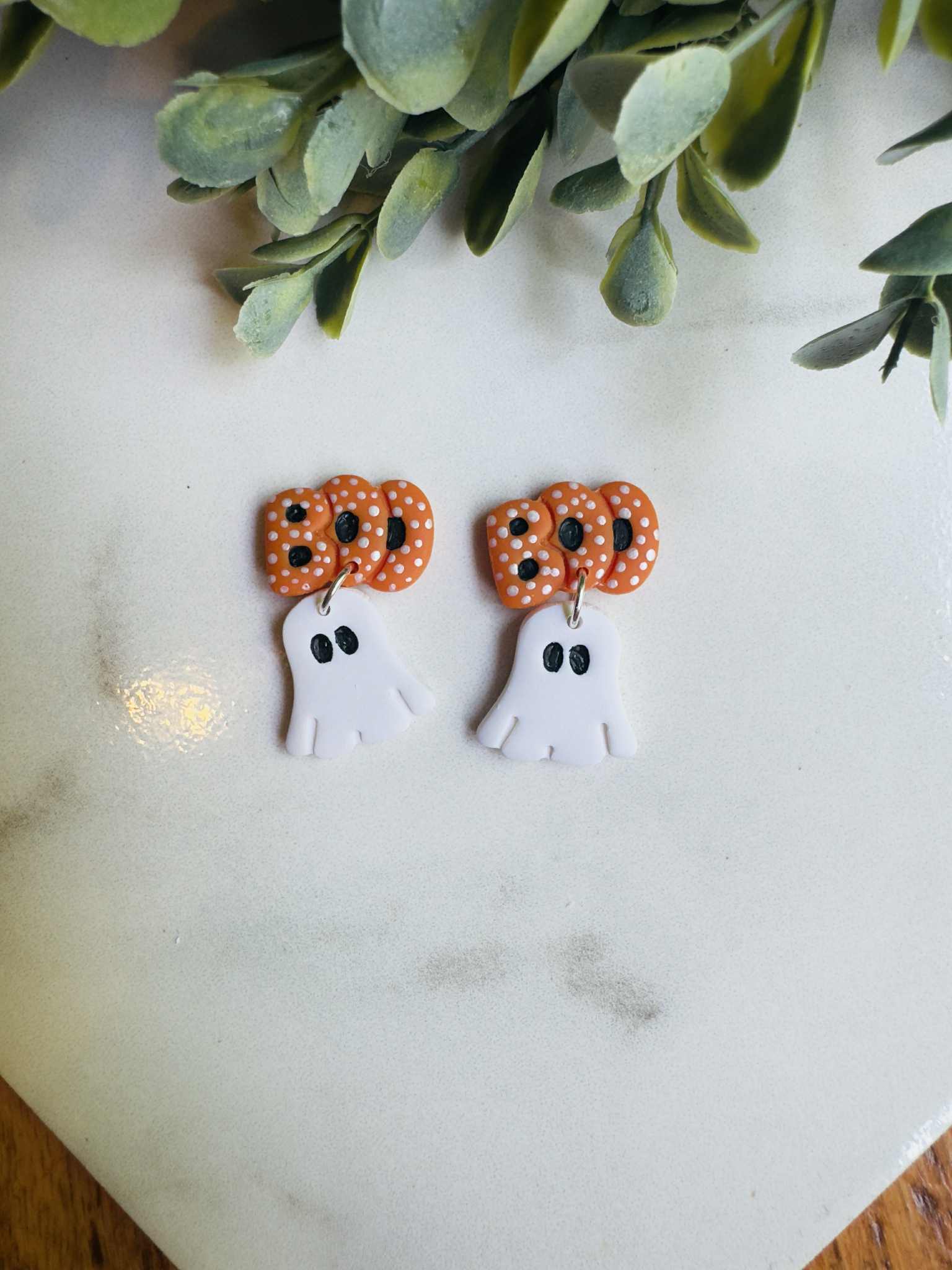 KBH CREATIONS - Wholesale Dangle Earrings - Boo Ghost Collection Jewelry Handmade Clay Earrings3