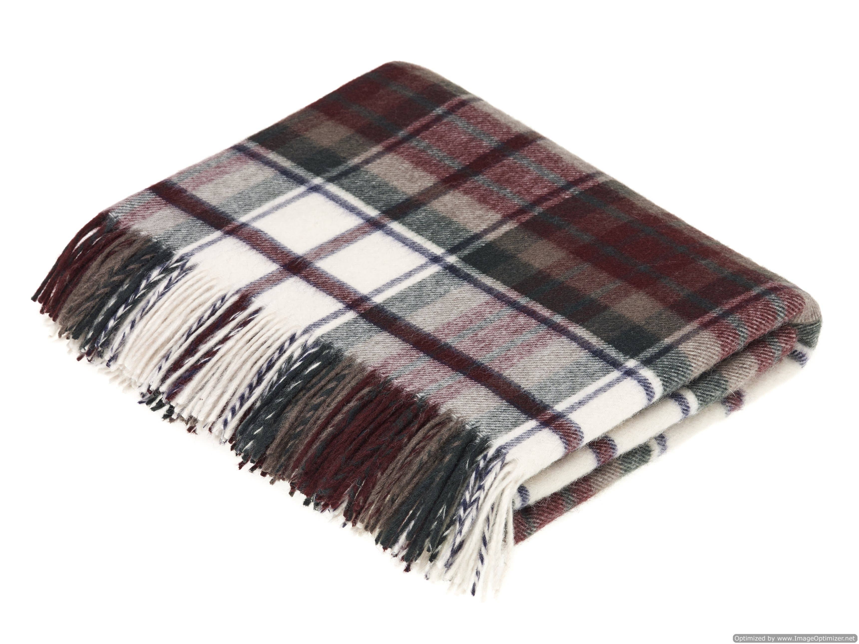 Bronte Moon - Wholesale Throw Blanket - Tartan Plaid - Merino Lambswool Throw Blankets - Made in UK10