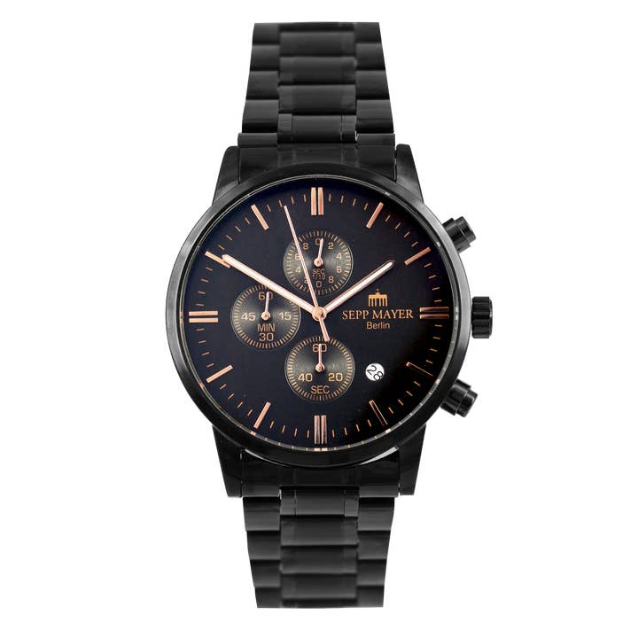 Spandau U7 - Black/Rose Gold Horloge voor wholesale door Sepp Mayer