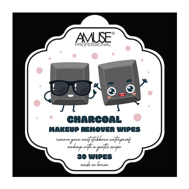 PINEAPPLE Beauty – wholesale Make-up remover – Amuse AM624 Charcoal Makeup Remover Wipes - 6pcs2