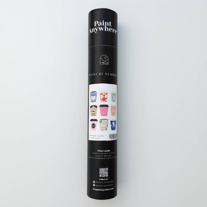 paint anywhere – wholesale DIY-pysselkit – Kaffekoppar av Lindsay Brackeen Måla efter nummer Deluxe
