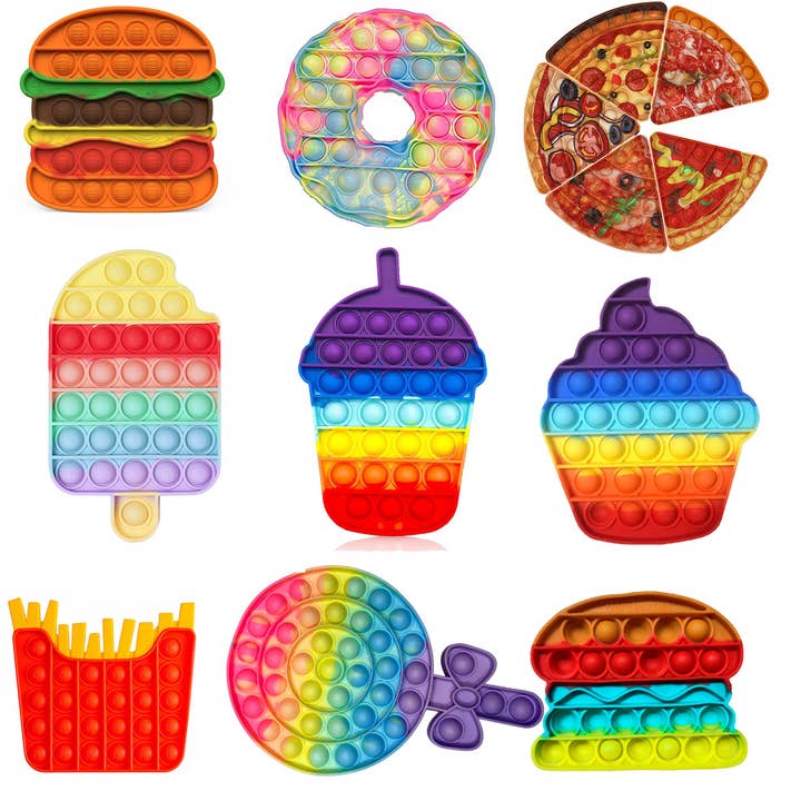 Fast Food Mix Pop It Fidget Kids Toy- Halloween and other Purchase Wholesale pop it fidget toys. Free Returns & Net 60 Terms on Faire trending on Faire.