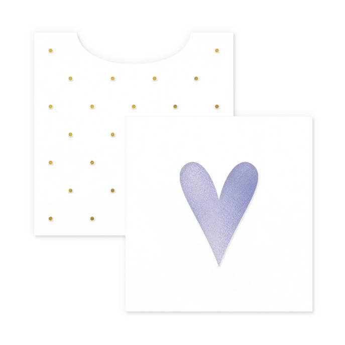 Purple Heart Mini Enclosure for wholesale by Smitten on Paper