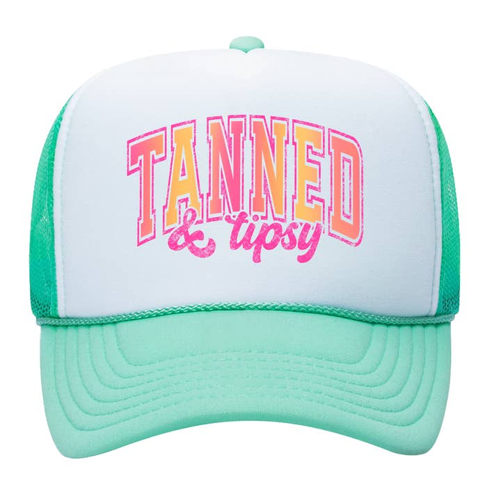 Brimrose Hat Co - Vendita all'ingrosso Cappellino da camionista - Donna - Cappello Estivo Abbronzato e Brillo - Cappelli da Spiaggia Trucker0