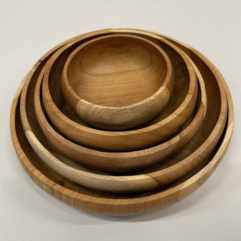 ByBazz - Wholesale Dienblad - Schaal Teak; Set van 5 Stuks2