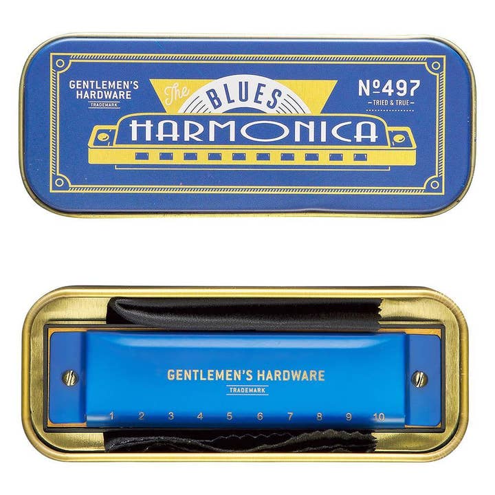 Gentlemen's Hardware Classic Harmonica for wholesale by Designworks Collective