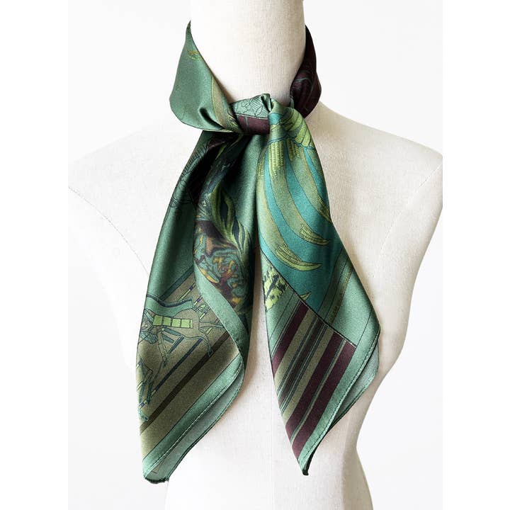 thessoies - Wholesale Scarf – Women's - Thessoies - Carrie Printed Silk Scarf