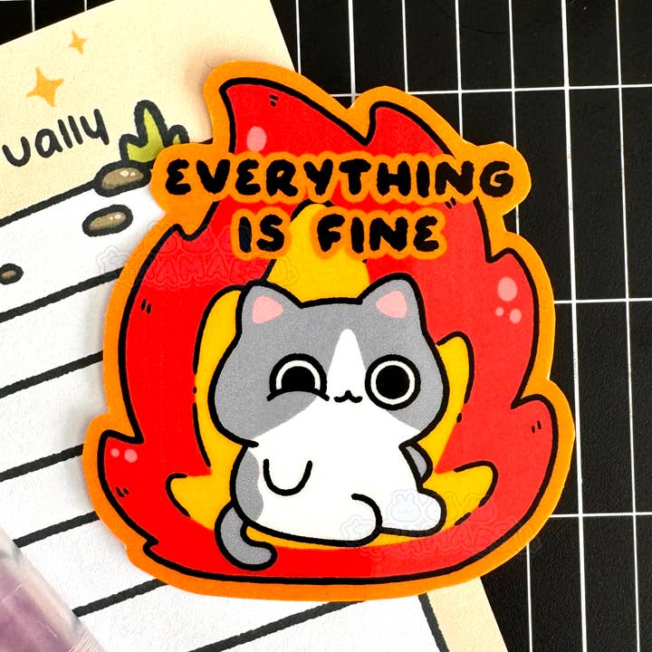 Everything is Fine Sticker for wholesale by Tiramaesu