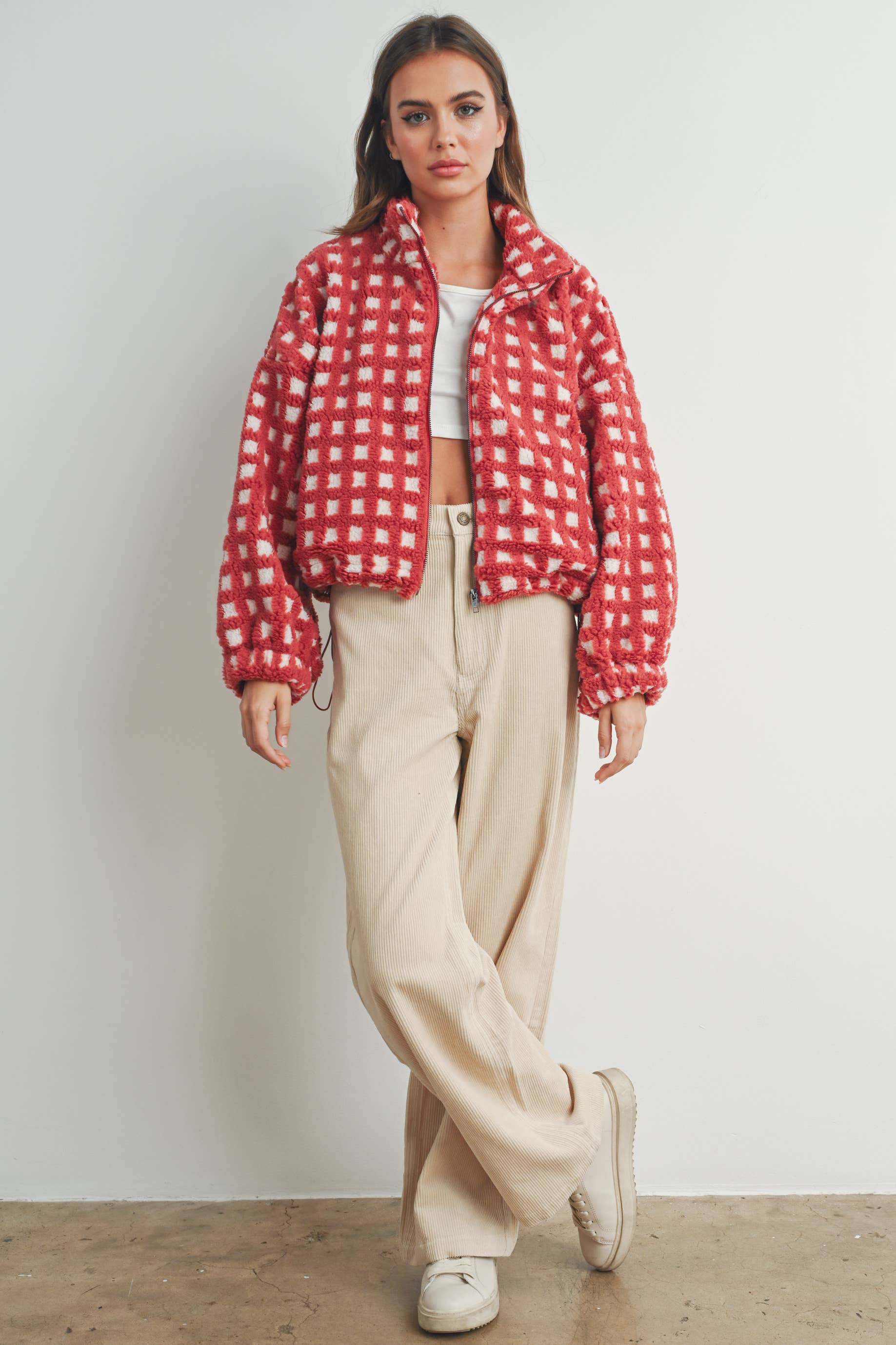 BUTTERMELON - Wholesale Jas - Dames - Fuzzy Sherpa-jas - BMJ725423