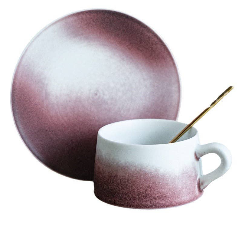 Gohobi （We cover U.S. import duties） - Vendita all'ingrosso Tazza - Set tazza e piattino in gres giapponese colorato graduale fatto a mano Gohobi5