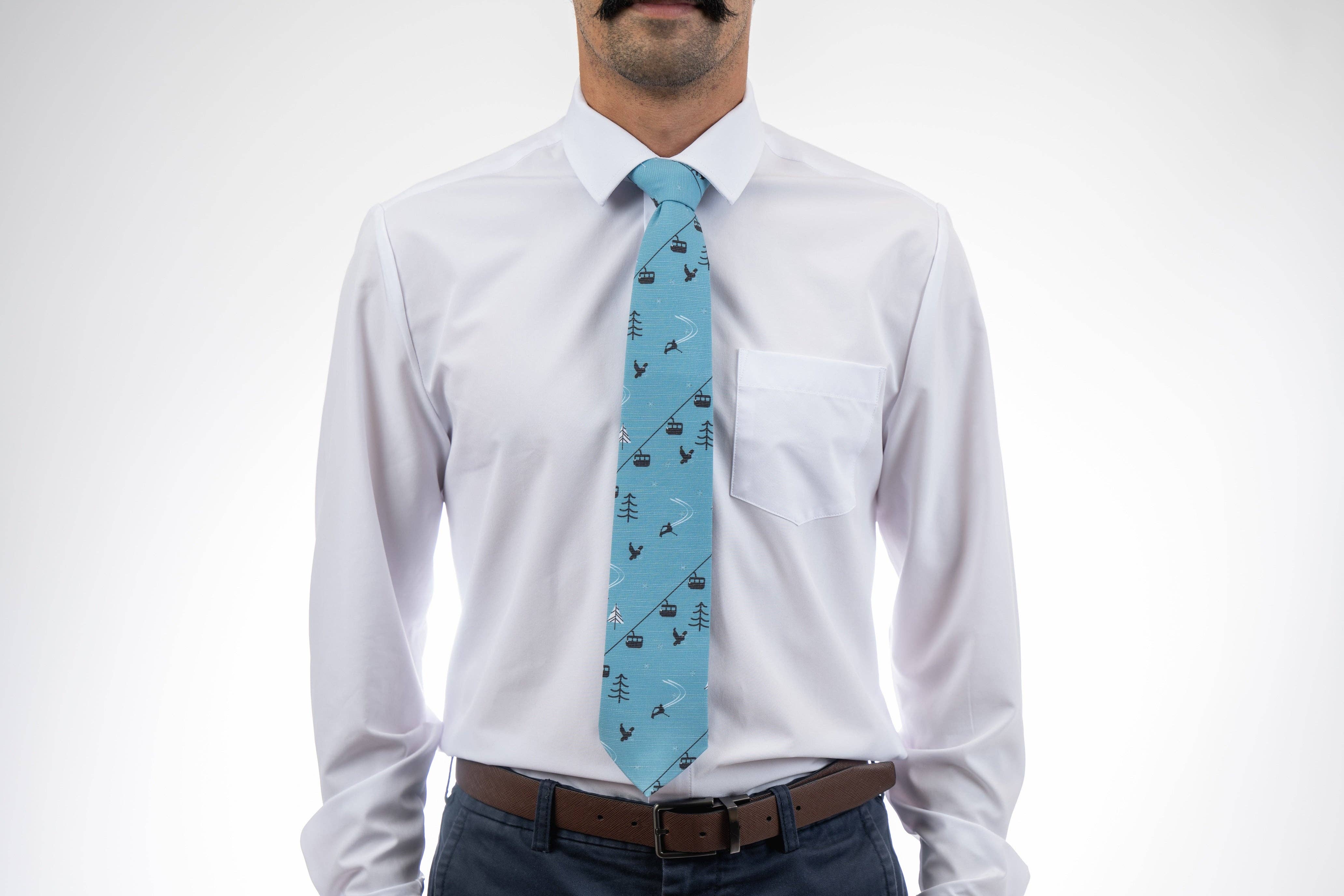 Bombora Ties - Wholesale Necktie - Men's - Lift Lines (Blue)3