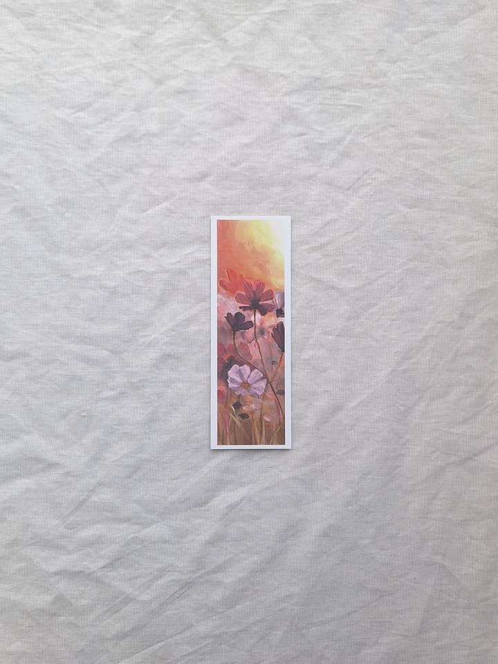 Marque-page fleurs sauvages roses pour la vente par ClaireWilliamsArt