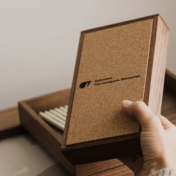 Oakywood - Wholesale Desk Tray - Stackable Valet Tray – Modular Wooden Desk Organizer4