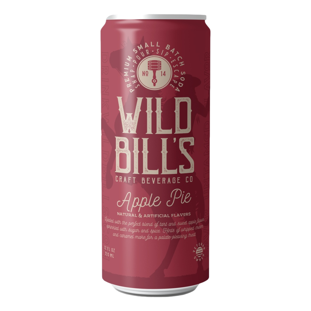 Wild Bill’s Craft Beverage Co. - Wholesale Soda/Carbonated Drink - Apple Pie - Premium Cane Sugar Soda, 12-Pack, Cans7
