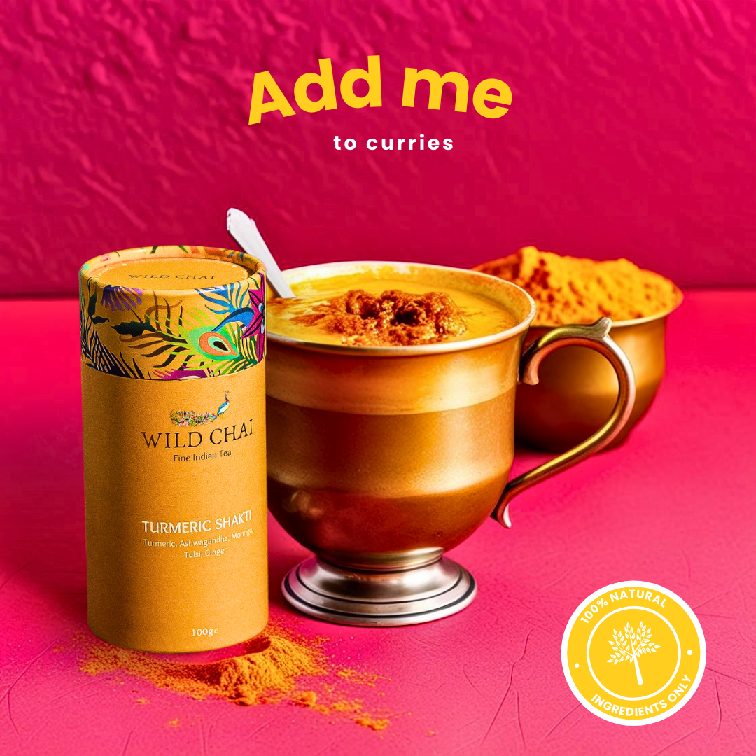Wild Chai - Wholesale Powdered Health Drink - Turmeric Shakti - Turmeric latte | as featured in Vogue & GQ7