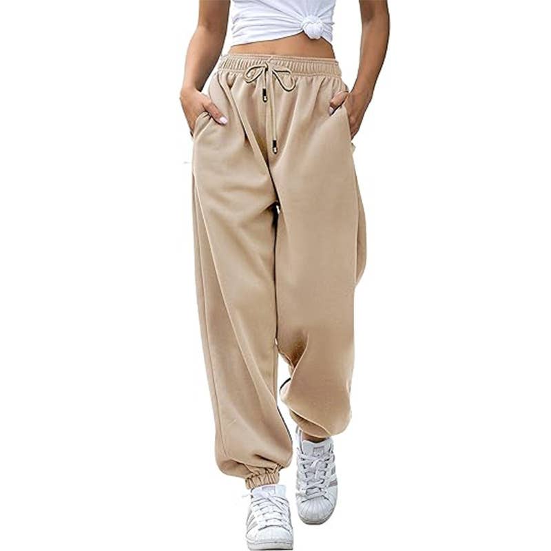 HIDDENBRAND - Wholesale Pants - Women's - Fall Baggy Jogging Sweatpants Trouser 16 Colors8