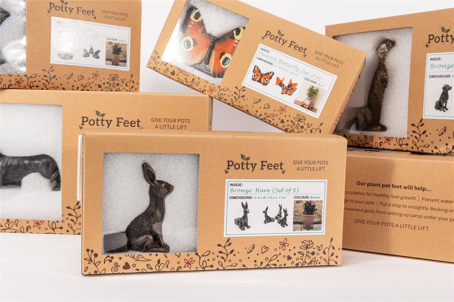 Jardinopia US - Wholesale Plant Pot Stand - Aylesbury Duck Plant Pot Feet - Set of 37