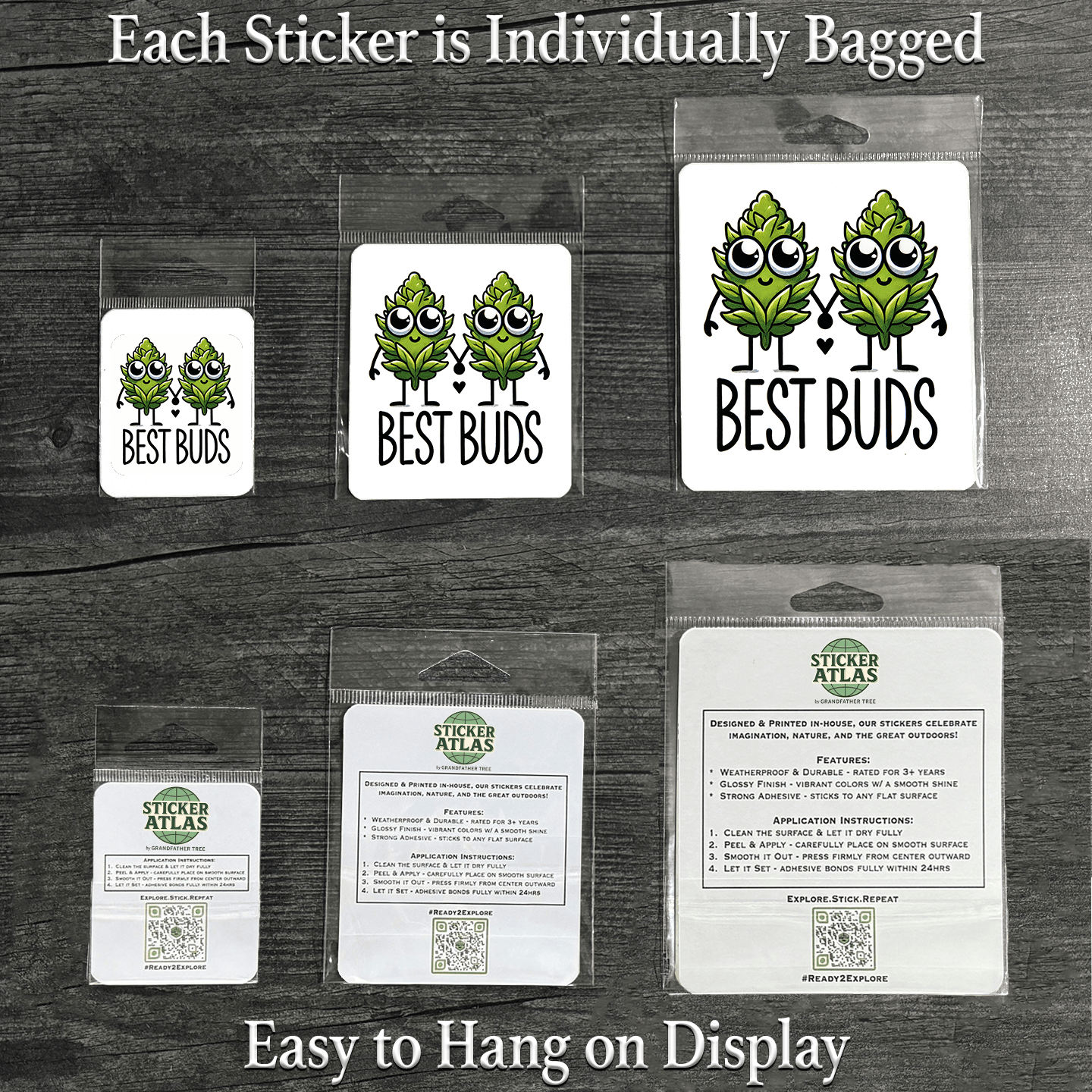 Sticker Atlas - Wholesale Sticker - Best Buds Sticker1