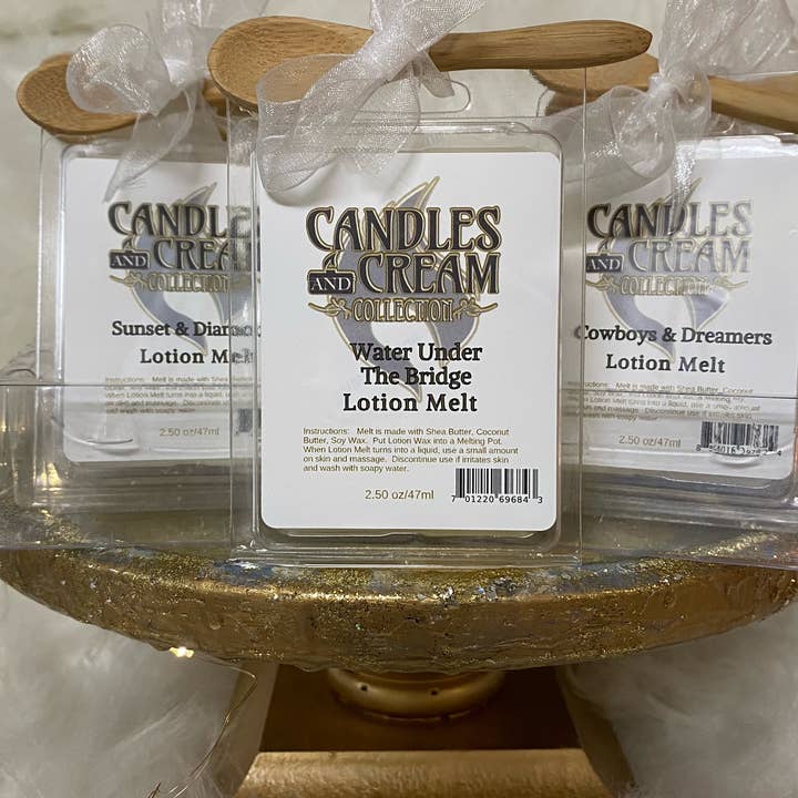 Candles and Cream Collection - Wholesale Jar/Filled Candle - Green Tea Lemongrass - Lotion Candles and Lotion Melts