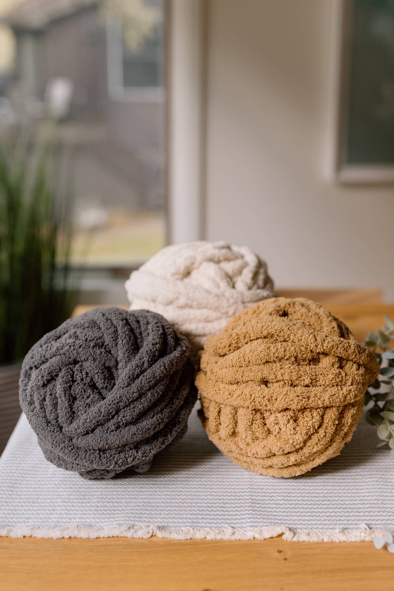 Nicnakknits - Vendita all'ingrosso Plaid - Amber - Coperta lavorata a maglia spessa fatta a mano4