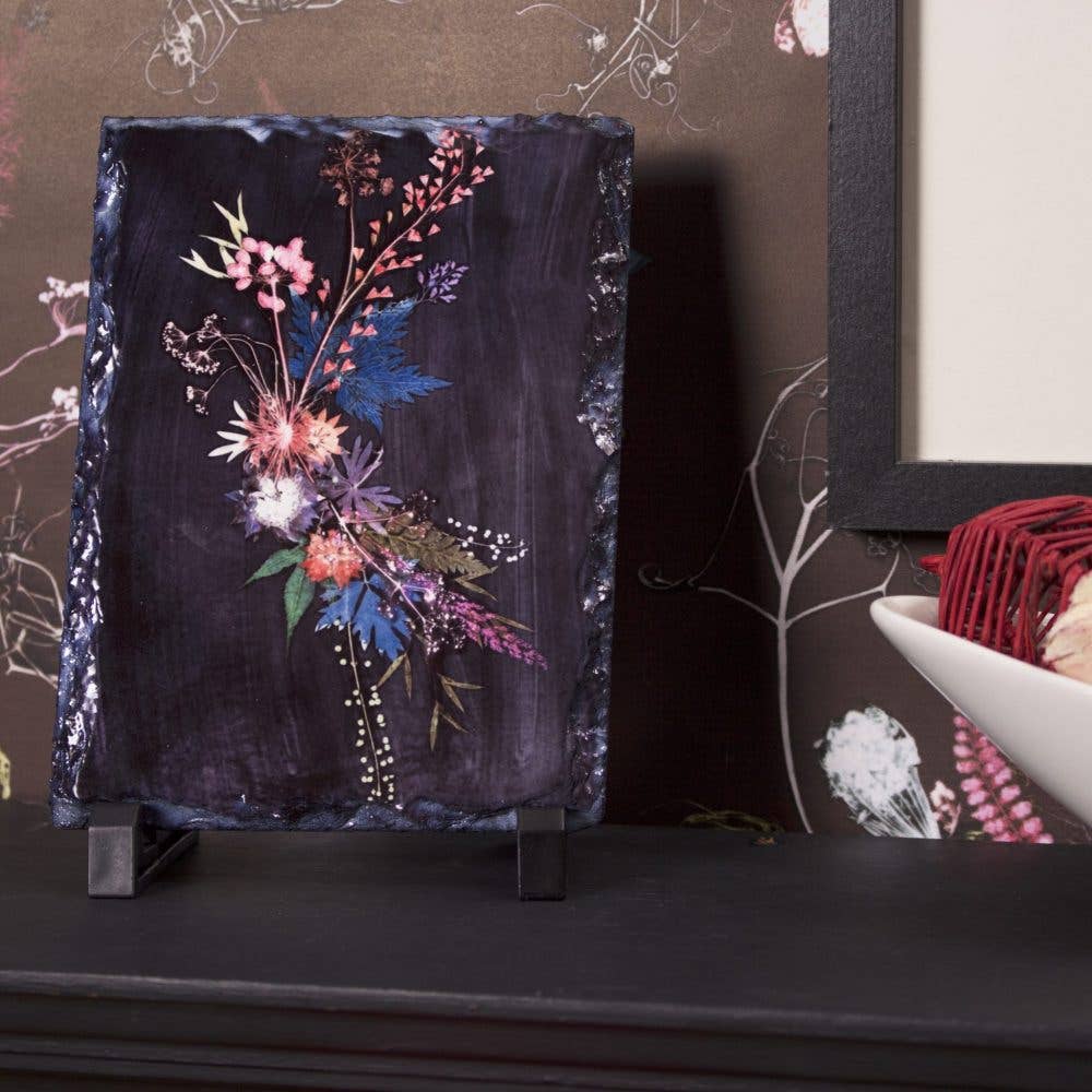 Gillian Arnold – wholesale Decorative tabletop object – Blue Wreath decorative slate0