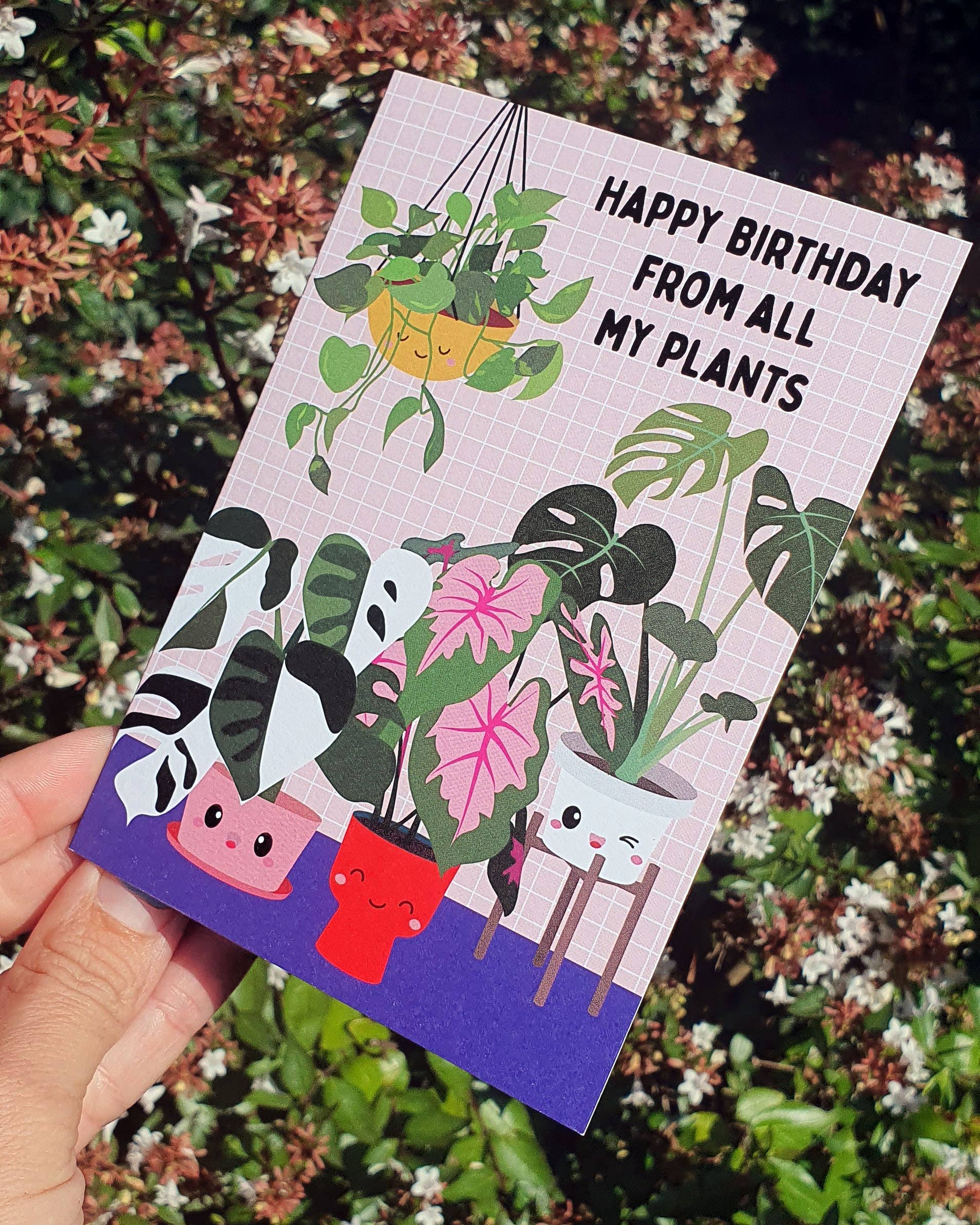 Studio Inktvis - Wholesale Birthday Card - Plants birthday greeting card2