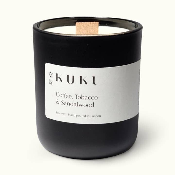 Coffee, Tobacco & Sandalwood for wholesale by Kuki Candles