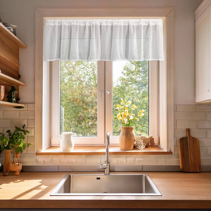 Heritage Lace - Wholesale Curtain - Prairie 60x16 White Ivory Lace Curtain Valance2