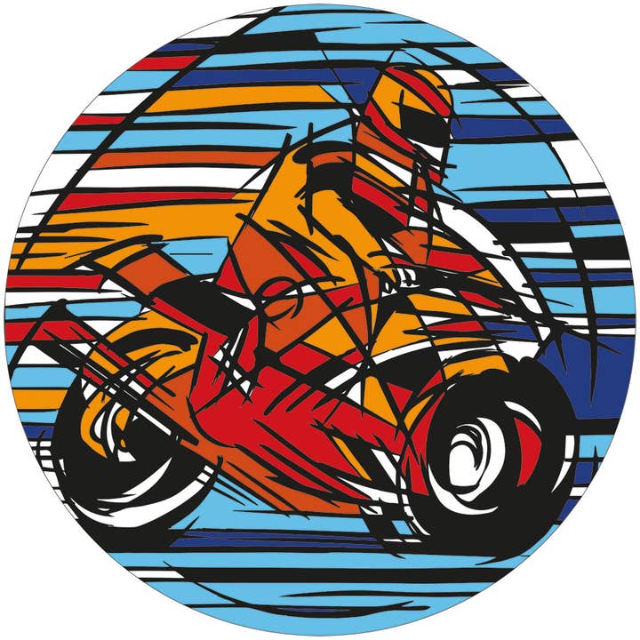 Coasters Motorbike Mugmats for wholesale by THE MUSIC GIFTS COMPANY