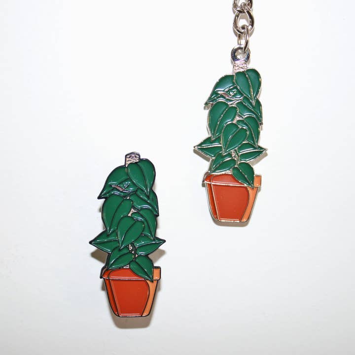 Herzblatt Philodendron Pin/Schlüsselring für den Großhandel von Luxe Foliage