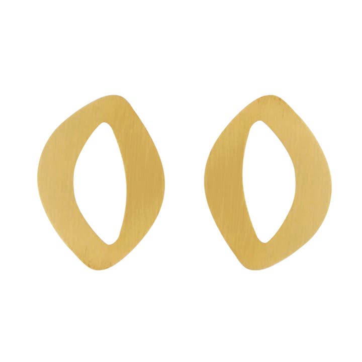 Alaya IN:STORE Orecchino Asimmetrico a Perno Placcato Oro per la vendita all'ingrosso da parte di Dansk Copenhagen