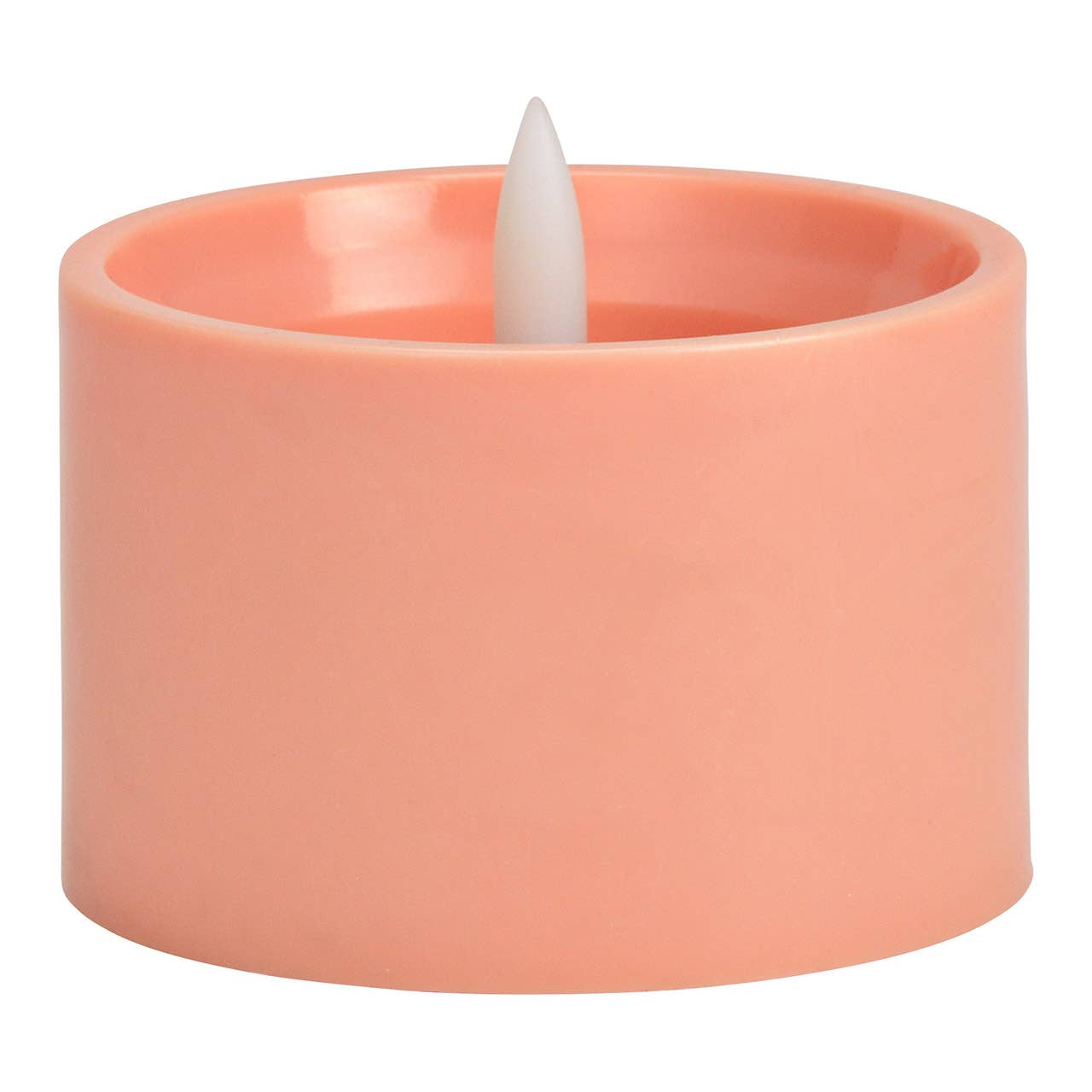 Wurm - Wholesale Flameless Candle - LED Outdoor Candle made of plastic with timer, pink (W/H/D) 8x6x8cm, excluding 2xAA0