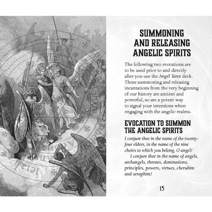 Simon & Schuster - Wholesale Tarot Cards - Angel Tarot Pocket Edition by Travis McHenry5