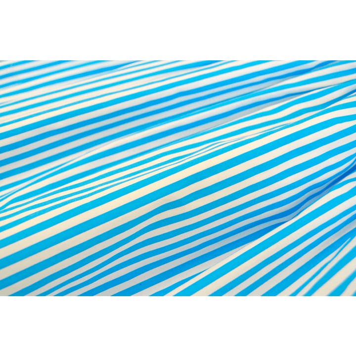 BADUM BADERO - Venta al por mayor Vestido - Niños - VESTIDO FRESA RAYA TURQUESA1