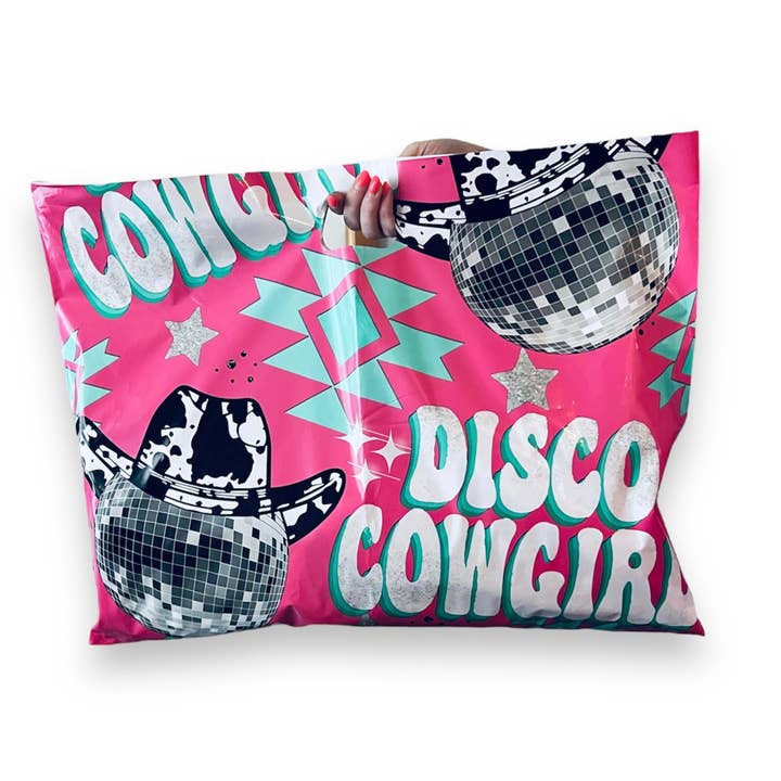 Trendy Chick Mailers - Wholesale Gift Bag - 20x15 Disco Cowgirl Merchandise Bag