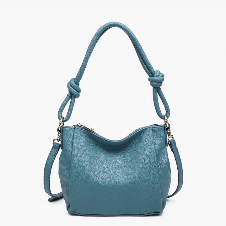 Jen & Co. - Wholesale Satchel - Women's - JN2651 Chicago Knotted Shoulder Bag w/ Long Strap