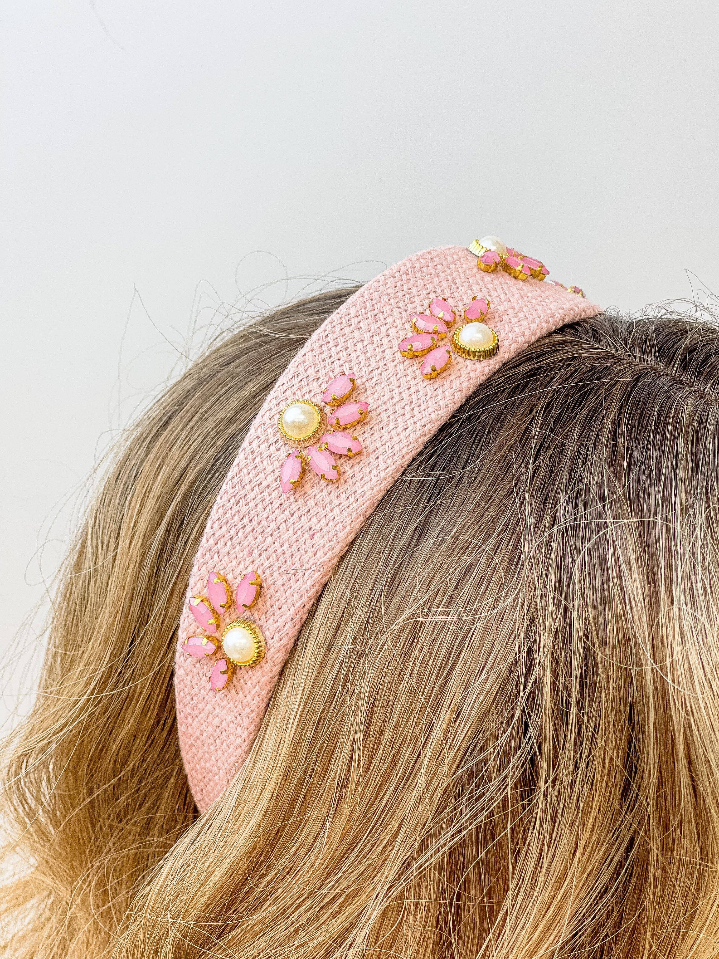 Prep Obsessed Wholesale - Wholesale Fashion Headband - Women's - Pearl Flower Headband4