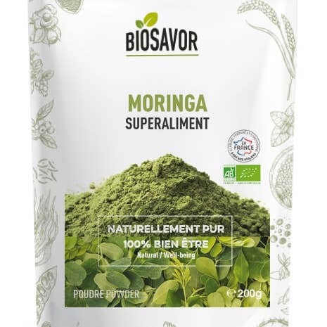 BioSavor – Großhandel Protein-/Superfood-Pulver – Bio-Moringa-Pulver 200 g