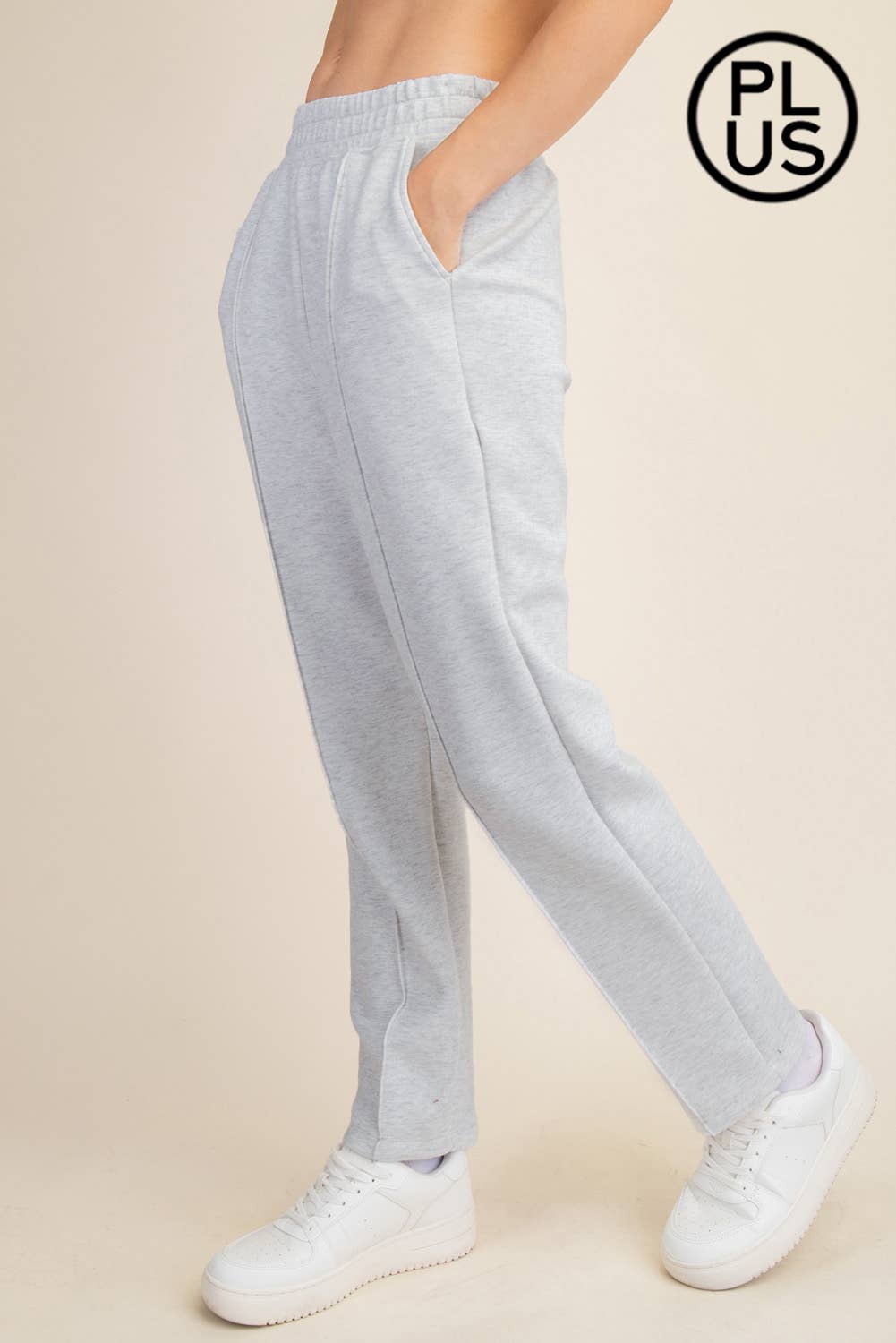 Rae Mode - Wholesale Broek - Dames - PLUS SIZE MODAL SCUBA PINTUCK BROEK22