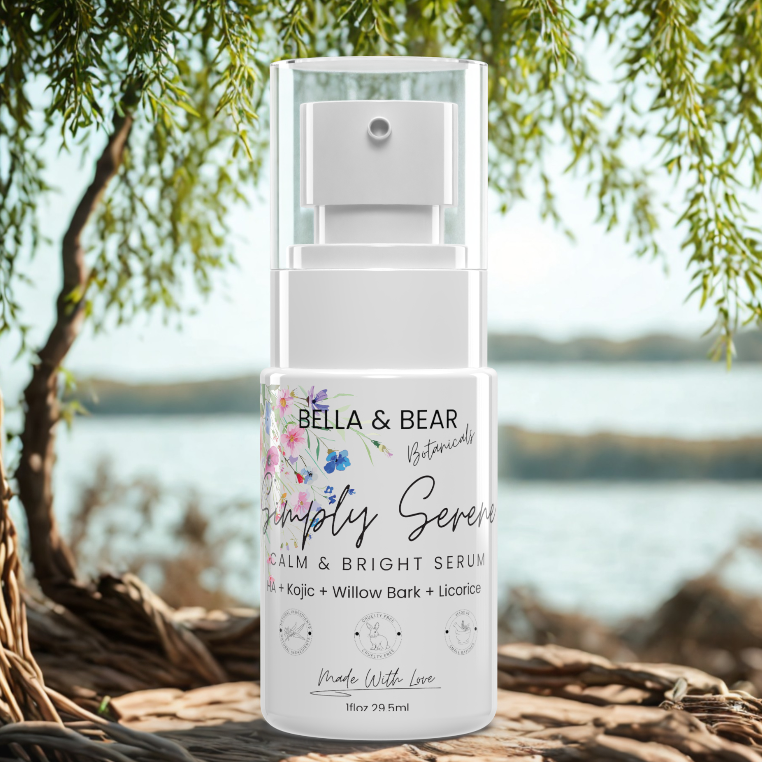 Bella & Bear Botanicals - Wholesale Facial serum/concentrate - Simply Serene Calm & Bright Botanical Face Serum1