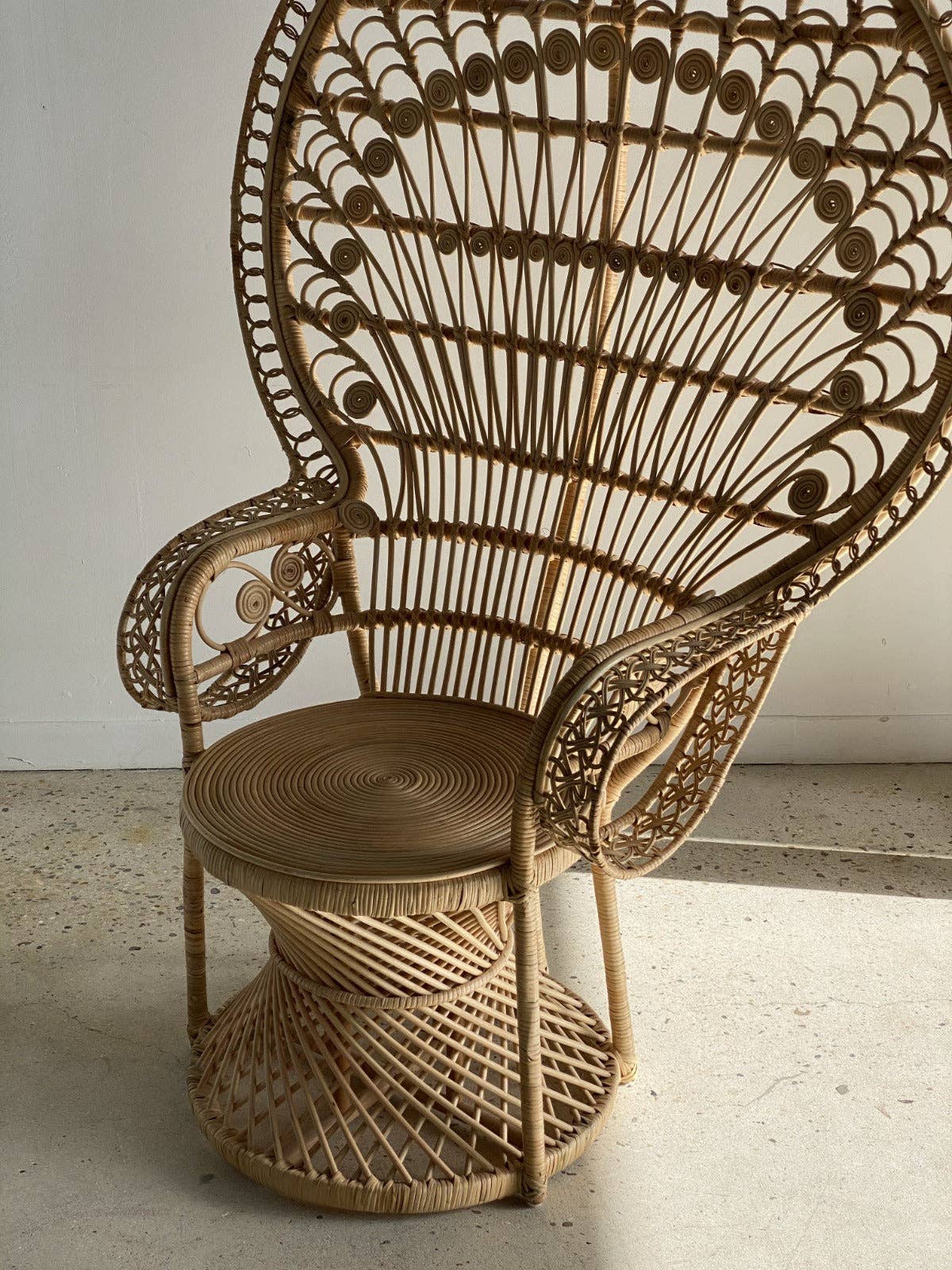 Office Objets - Wholesale Chair - Emmanuelle armchair in rattan with peacock patterns11
