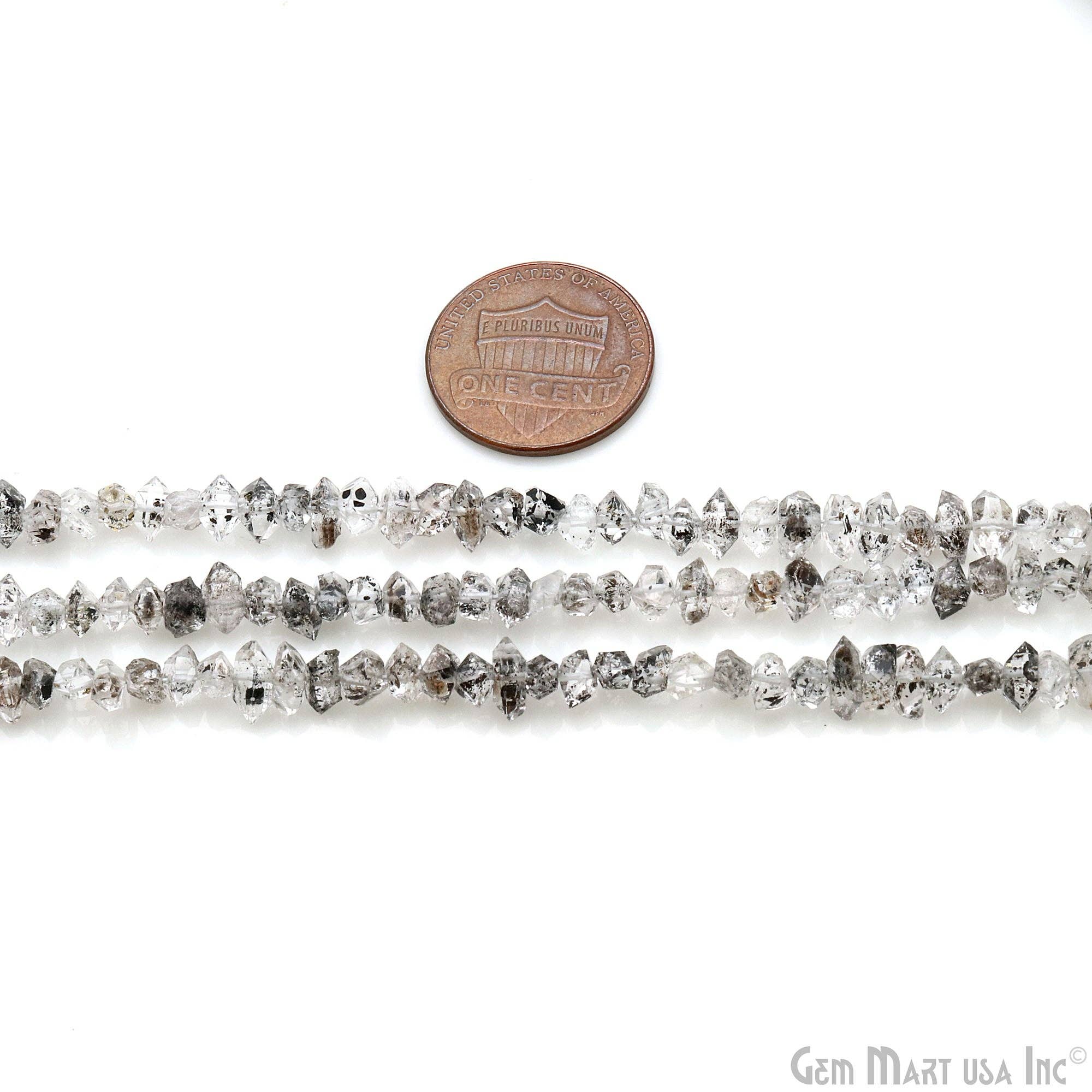 GemMartUSA - Wholesale Beads - Herkimer Diamond Chip Beads, Natural Gemstone, 16 Inch1