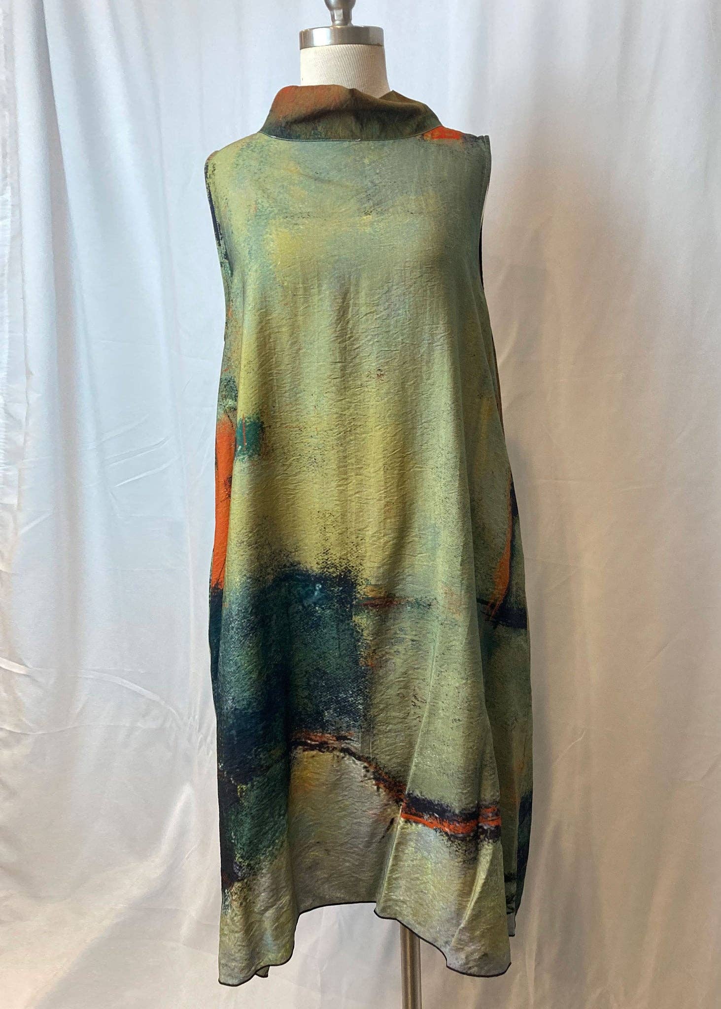 3 Potato - Wholesale Dress - Women's - Lightweight Viscose Flowing Dress 71020